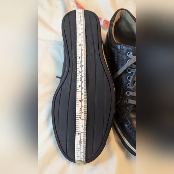 Cole Haan sz8-1/2M black w/ white retro leather dress sneakers GUC - Picture 5 of 8